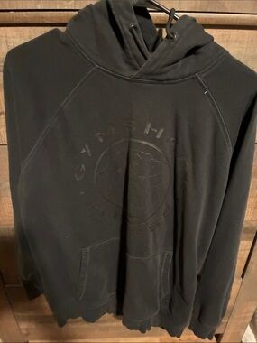 Gymshark Black Pullover Hoodie with Subtle Logo